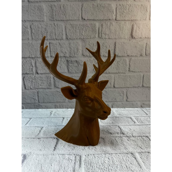 Dekoratif Kahverengi Geyik Biblo Salon ve Raf Dekoru -