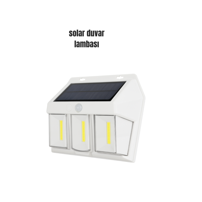 Suya Dayanıklı Solar Duvar Lambası – Akıllı Gece Sensörlü Işık -