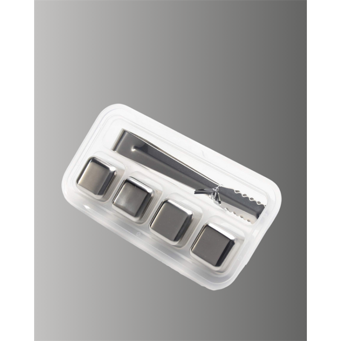 Çevre Dostu Metal Buz Küpü ve Kullanışlı Klips Seti -