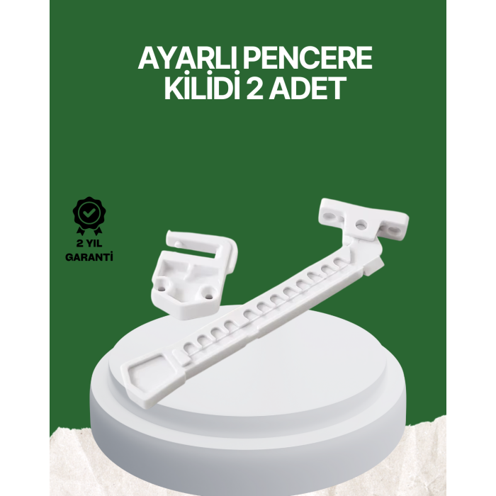 Çocuk ve Evcil Hayvanlar İçin Pencere Emniyet Kilidi 2 Adet -