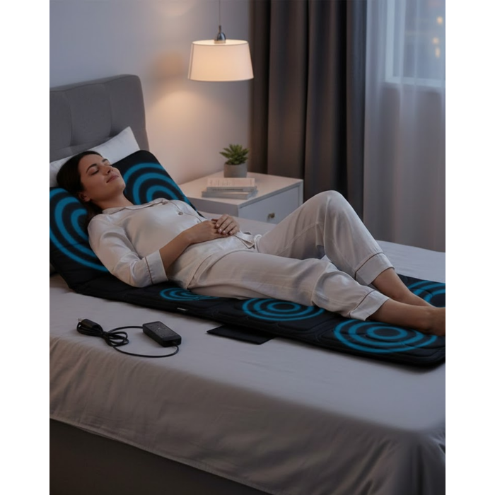 Sırt Bel Boyun Masaj Minderi Isıtmalı Titreşimli Sistem -