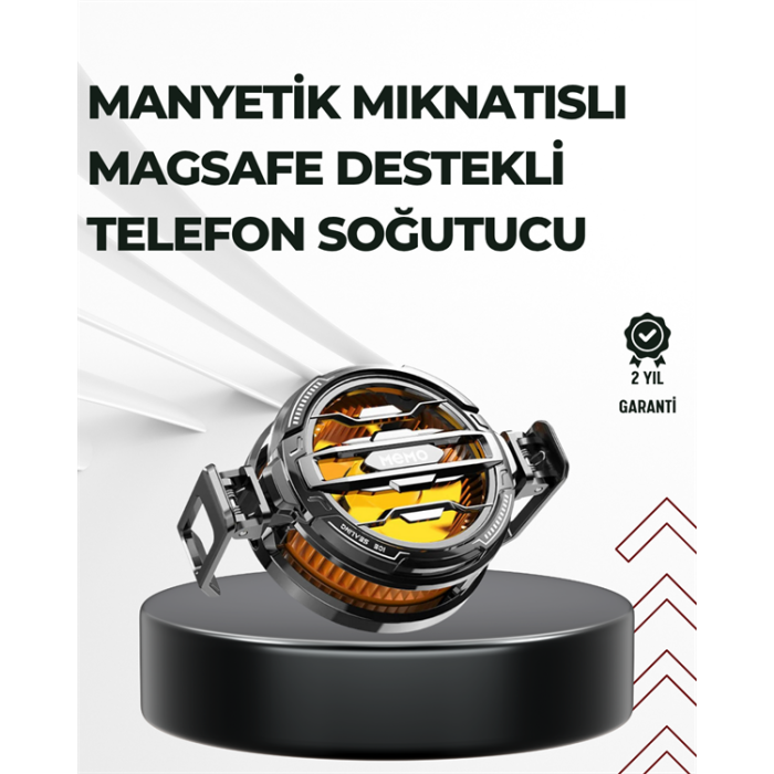 Telefon Soğutucu | LED Işık Efektli | Power Aparatlı | Sessiz ve Taşınabilir Model -