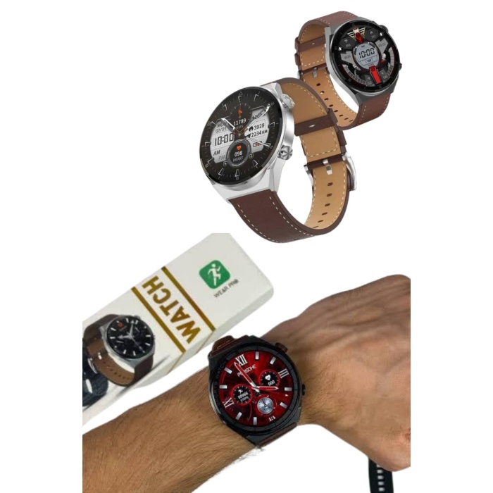 Akıllı Saat Çelik Kordon Çağrı Cevaplama Amoled Ekran Titreşimli Uyku ve Sağlık Takibi -