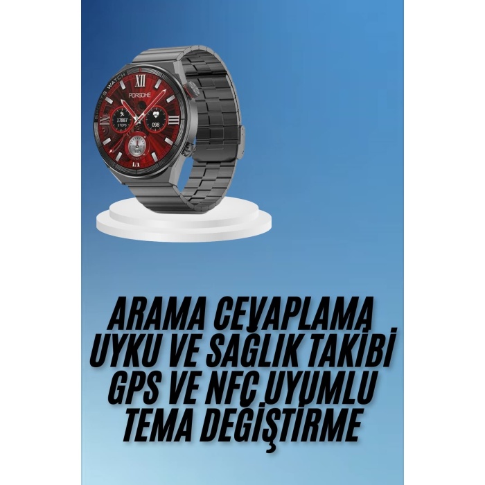 Çağrı Cevaplama Sesli Asistan Çoklu Dil Desteği 5.0 Bluetooth Akıllı Saat -