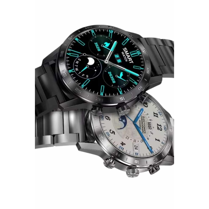 Çağrı Cevaplama Sesli Asistan Çoklu Dil Desteği 5.0 Bluetooth Akıllı Saat -