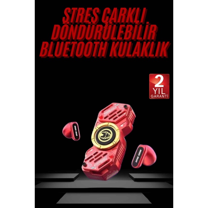 Stres Çarklı Oyuncu Kulaklığı Güçlü Bass Gamer Bluetooth Kulaklık Kablosuz -
