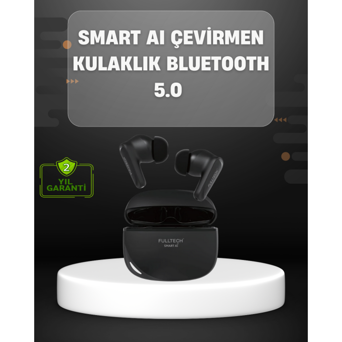 Yapay Zeka Destekli Bluetooth Kulaklık Anlık Çeviri ve Gürültü Engelleme -