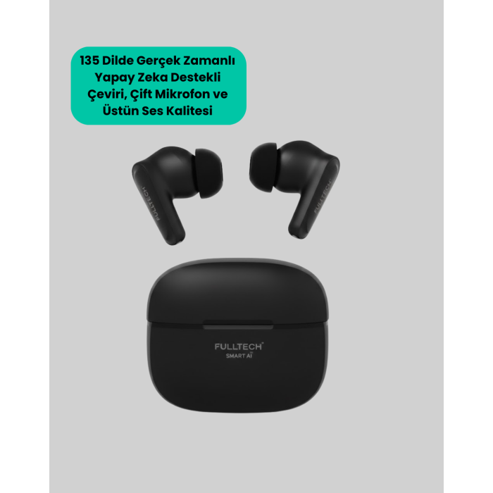 Yapay Zeka Destekli Bluetooth Kulaklık Anlık Çeviri ve Gürültü Engelleme -