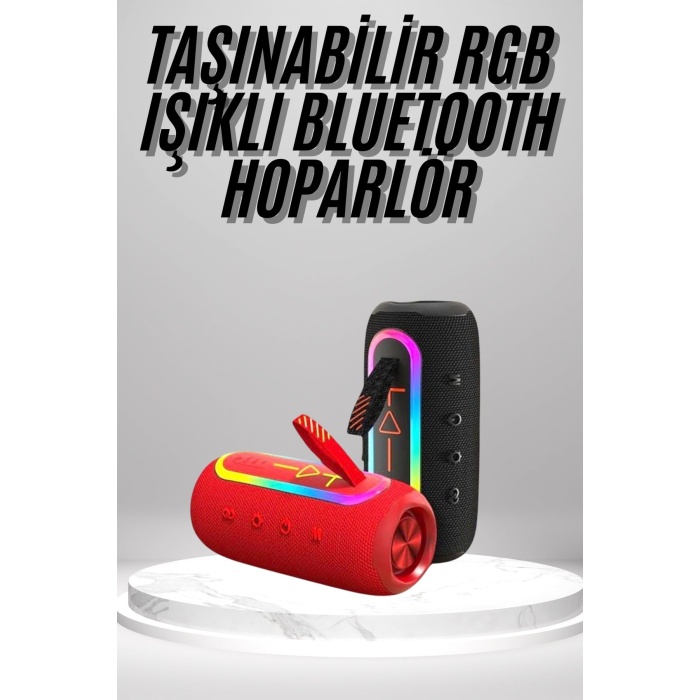 Bluetooth Hoparlör Uzun Pil Ömrü Taşınabilir Yüksek Ses Kaliteli -