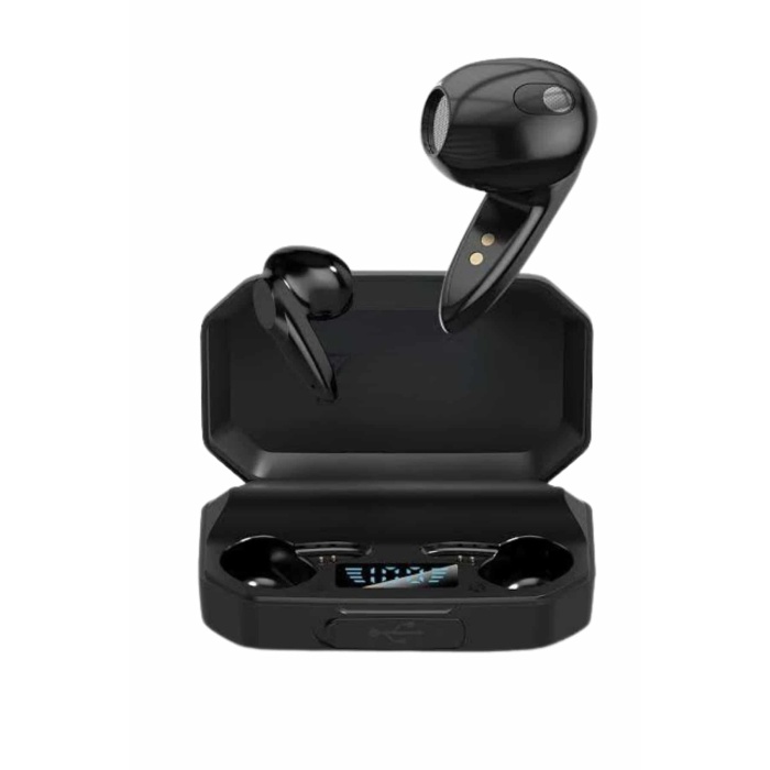 Rgb Işıklı Çift Mikrofonlu Siyah Profesyonel Oyuncu Kulaklığı Kablosuz Kulakiçi -