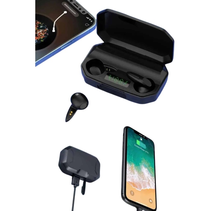 Siyah Profesyonel Gaming Kulaklık HD Mikrofonlu Çağrı Cevaplayabilen -