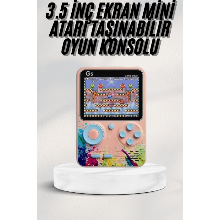 3 İnç Ekran 500 Oyunlu Game Box Mini Taşınabilir Oyun Konsolu -