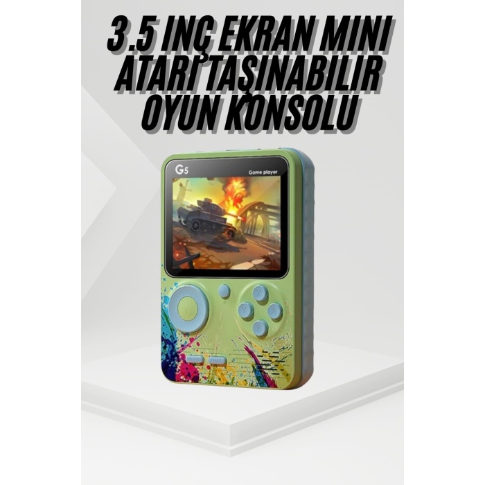 Game Box Oyun Konsolu 500 Retro Oyunlu Mini Taşınabilir 3 İnç -