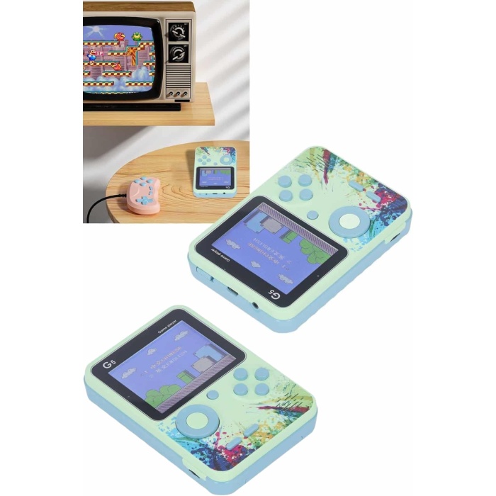 Game Box Oyun Konsolu 500 Retro Oyunlu Mini Taşınabilir 3 İnç -