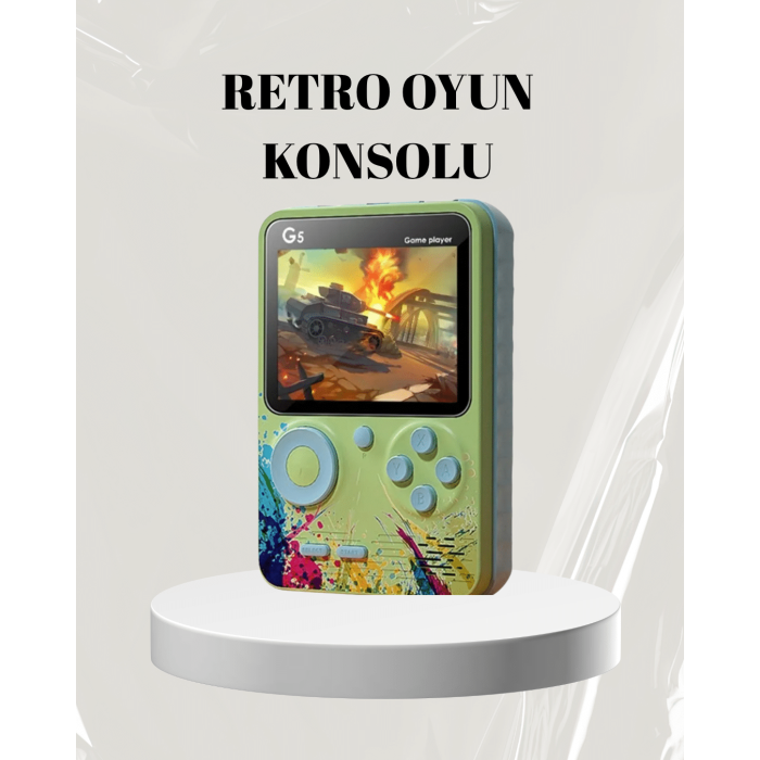 3 İnç Renkli Ekranlı Taşınabilir El Konsolu – G5 Modeli -