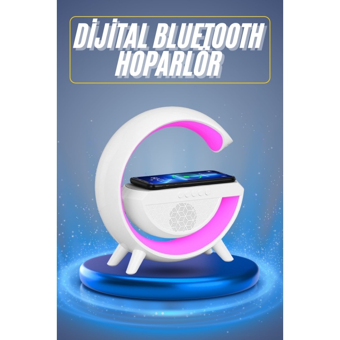 Yeni Nesil Bluetooth Hoparlör Speaker 5.0 Taşınabilir G Şeklinde Powerbankli -