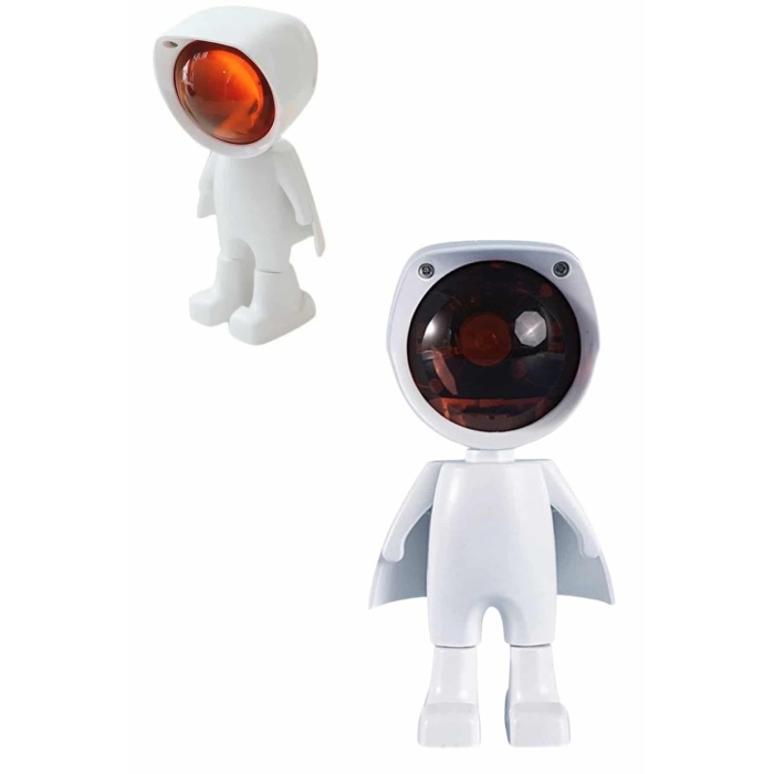 180 Derece Dönebilen Astronot Masa ve Gece Lambası Projektör -