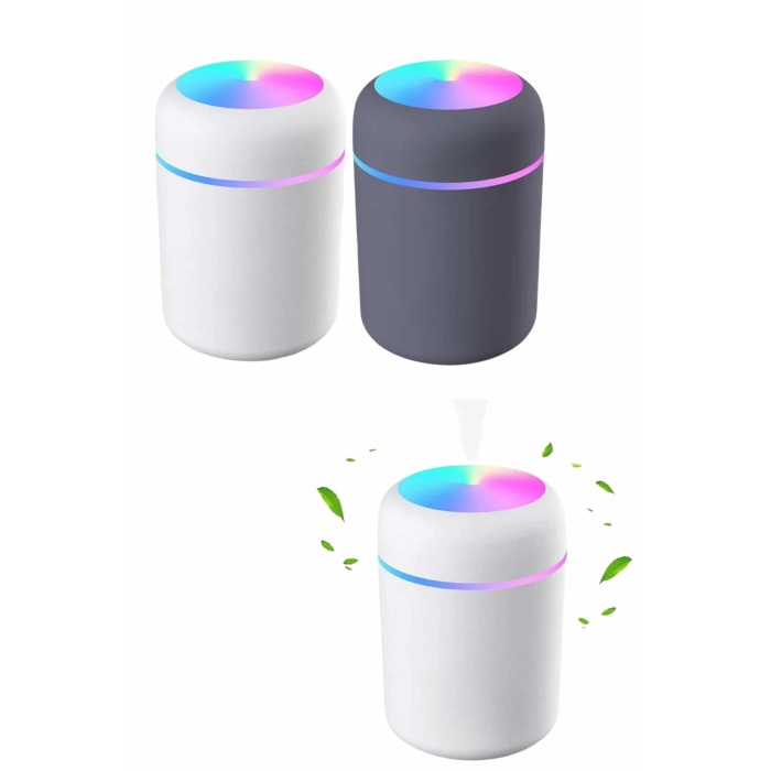 Rgb Işıklı Ulrasonik Ledli Hava Nemlendirici Buhar Makinesi Buhardanlık -