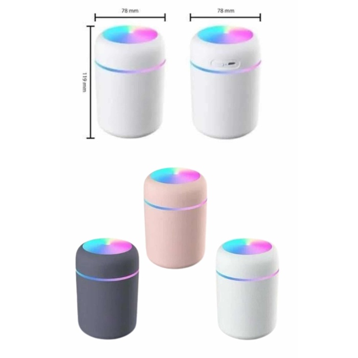 Rgb Işıklı Ulrasonik Ledli Hava Nemlendirici Buhar Makinesi Buhardanlık -