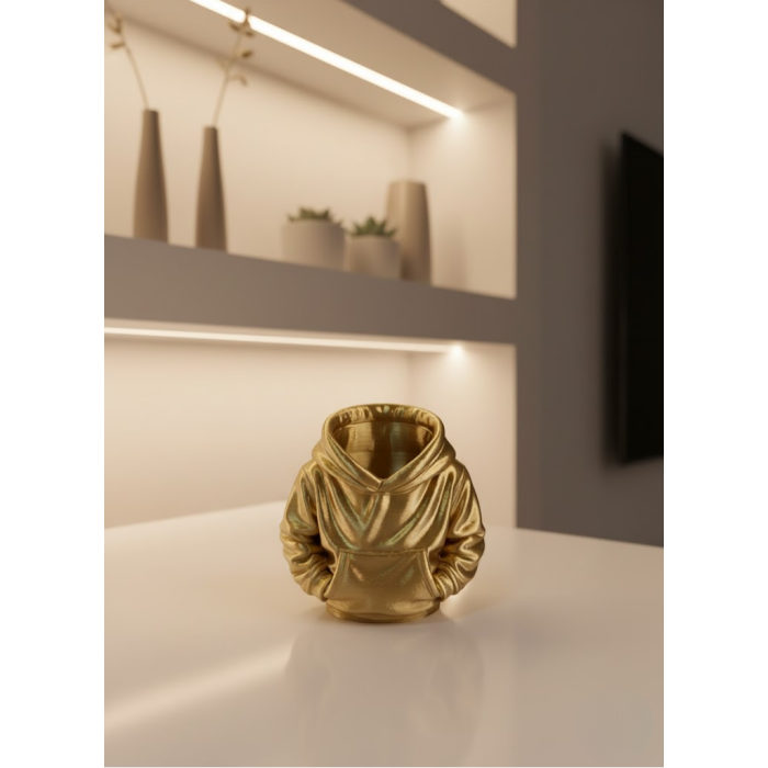 Dekoratif Gold Hoodie Kalemlik 10x10 cm -