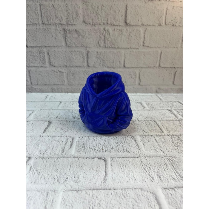 Dekoratif Lacivert Hoodie Kalemlik 10x10 cm -