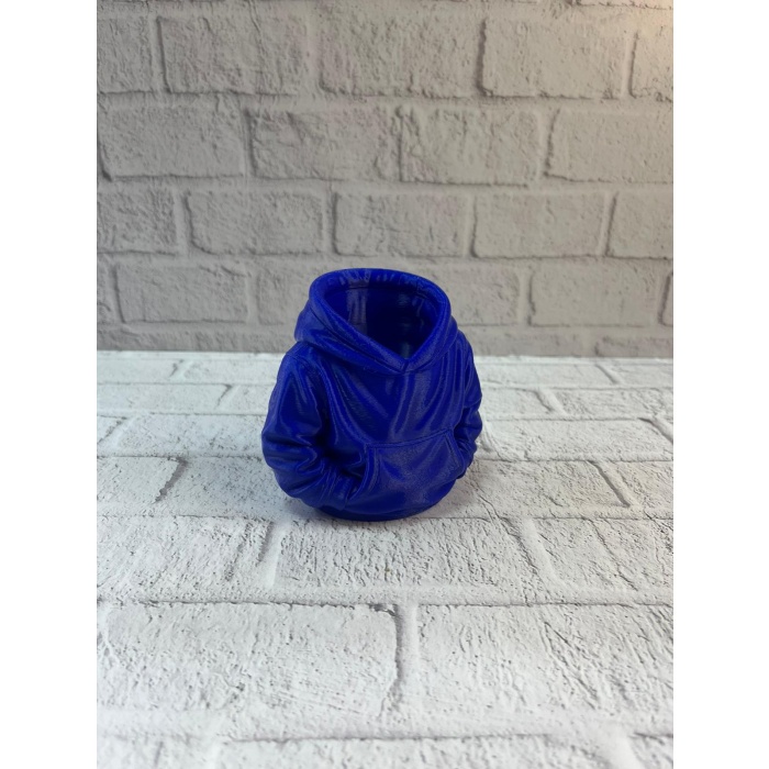 Dekoratif Lacivert Hoodie Kalemlik 10x10 cm -