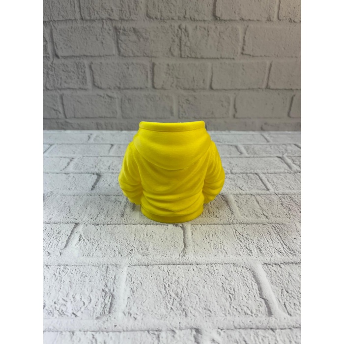 Sarı Hoodie Kalemlik 10x10 cm Masa Üstü Düzenleyici -