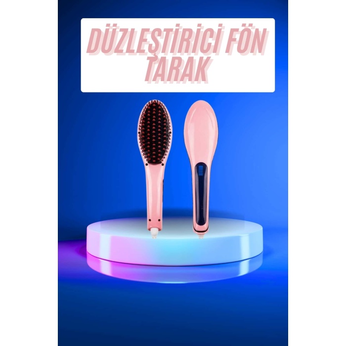 Saç Düzleştirici Tarak Dijital Göstergeli Seramik Kaplama Sıkı Dişli -