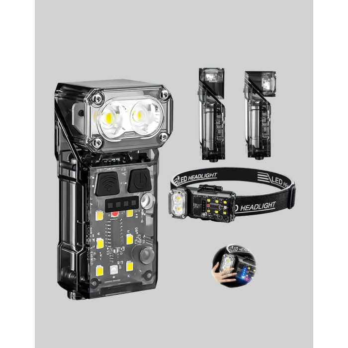 Kamp ve Outdoor İçin LED Far 10 Saat Pil Sensörlü Manyetik -