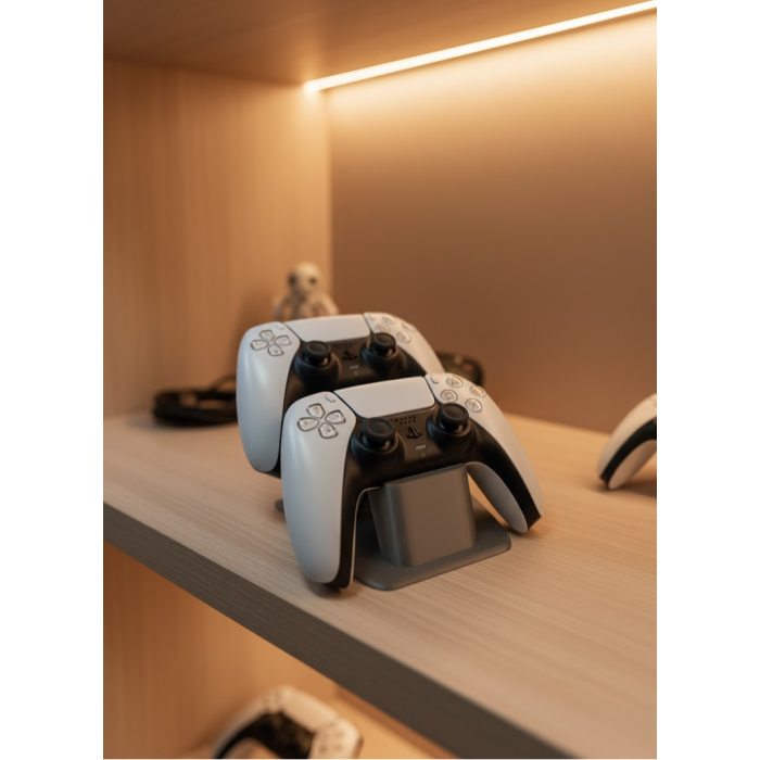 İkili Gamepad Tutucu Antrasit 7x18 cm Oyun Aksesuarı -