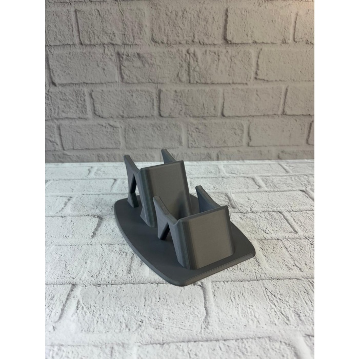 Antrasit İkili Gamepad Tutucu 7x18 cm Masa ve Raf Düzeni -