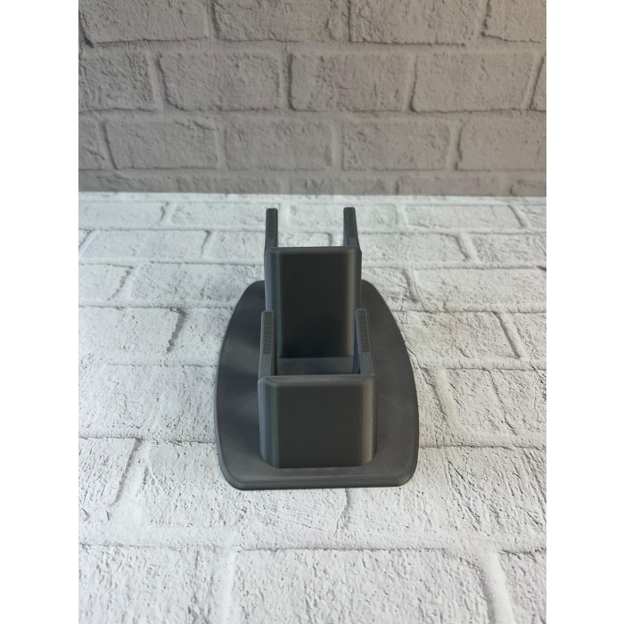 Antrasit İkili Gamepad Tutucu 7x18 cm Masa ve Raf Düzeni -