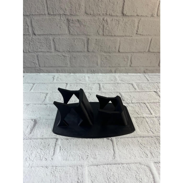 İkili Gamepad Tutucu Siyah 7x18 cm Masa ve Raf Düzeni -