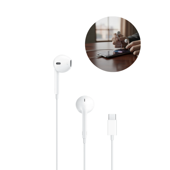 Kablolu Type C Kulak İçi Kulaklık Kristal Netliğinde Ses Kalitesi -