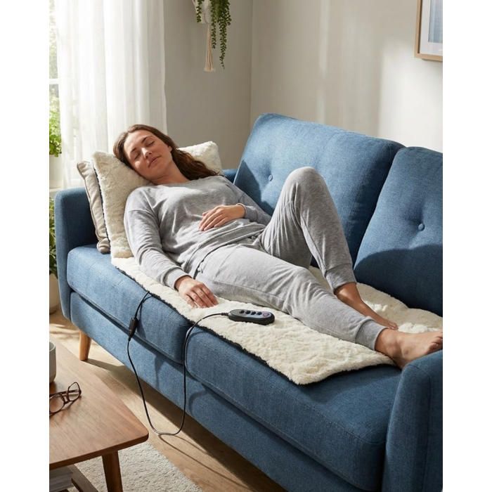Ev Tipi Masaj Yatağı Titreşimli Isıtmalı Konfor -