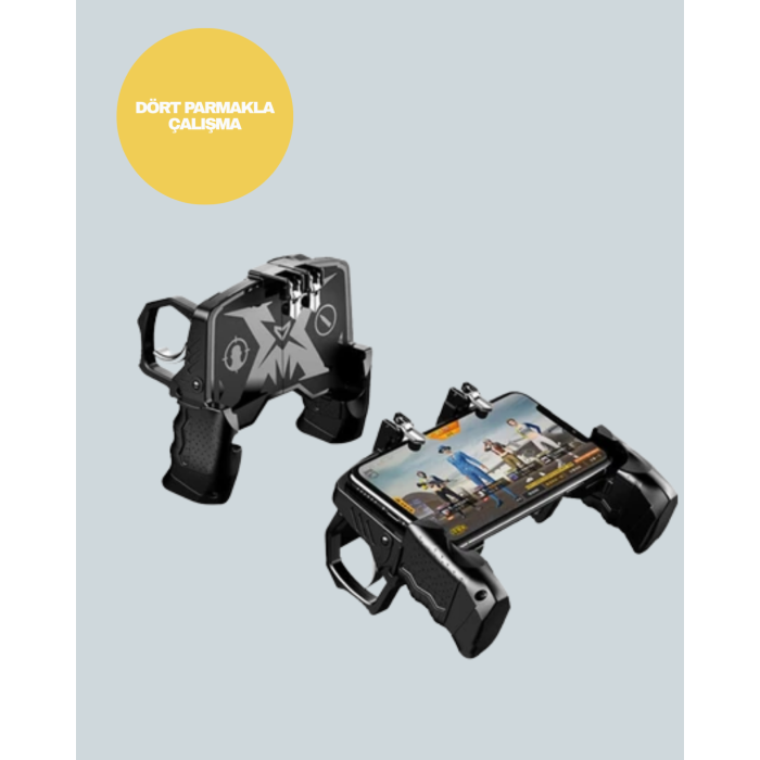 Ergonomik Tetik Tasarımlı Mobil Oyun Gamepad Tutucu -