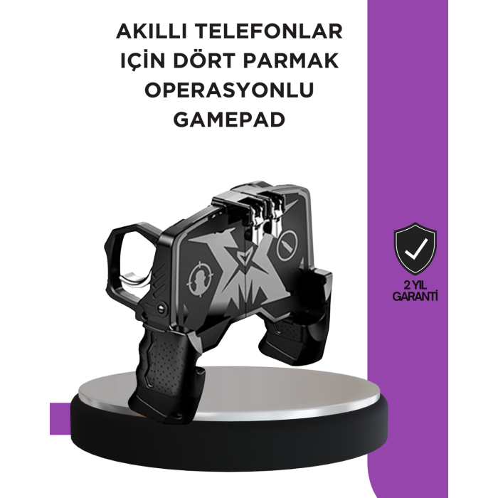 Tetikli Mobil Gamepad Ergonomik Kavramalı Oyun Aparatı -