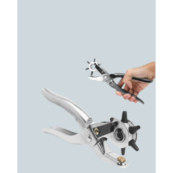 Metal Gövdeli Ayarlanabilir Deri Delme Pensesi 2.5–5 mm Delik Açma Aracı -