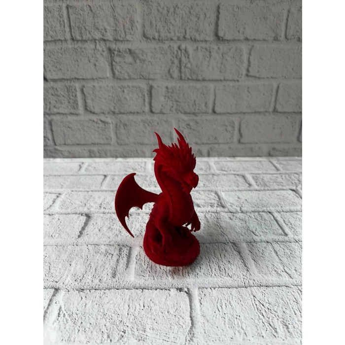 Kırmızı Ejderha Biblo 12 cm Dekoratif Fantastik Obje Hediyelik Süs Eşyası -