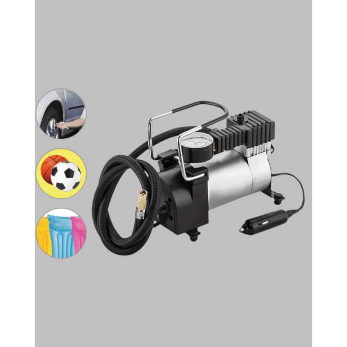 DC 12V Metal Hava Kompresörü Araç Lastik Şişirme 35L/Dk -