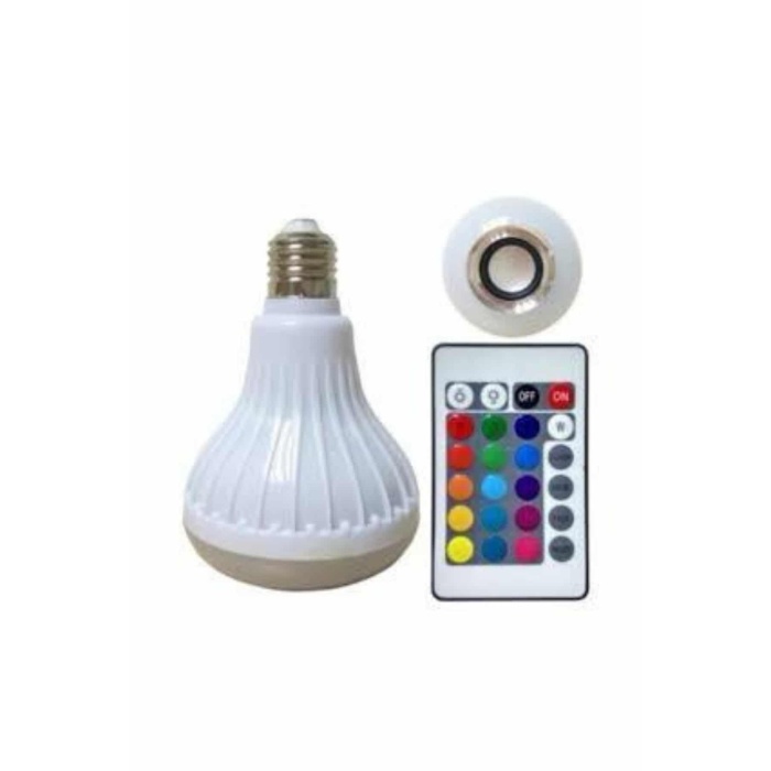 Lamba Hoparlör Ampül Görünümlü Renk Değiştirebilen Android ve İOS Uyumlu -