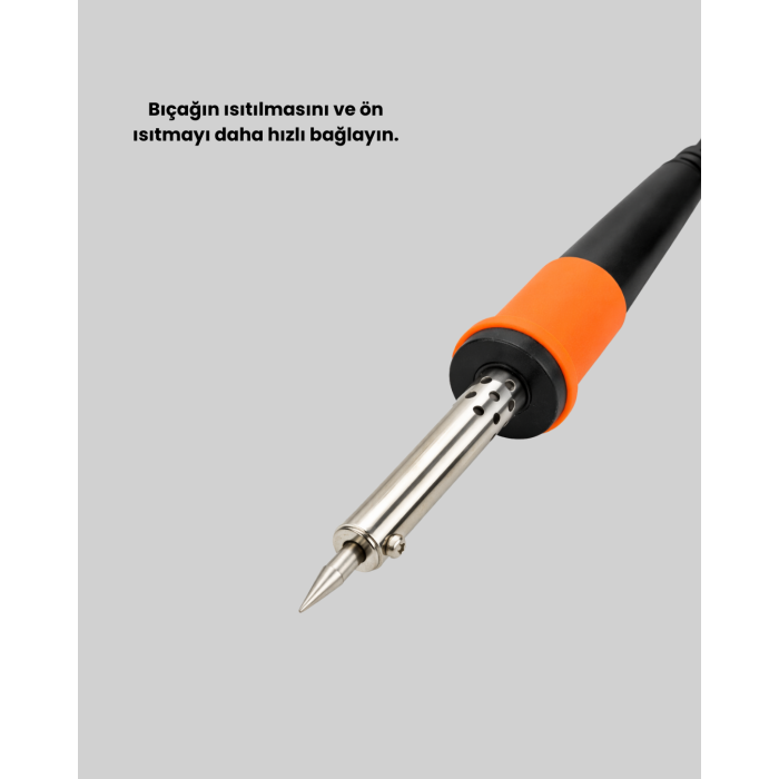 Isıya Dayanıklı Ergonomik Saplı Elektronik Lehimleme Havyası -