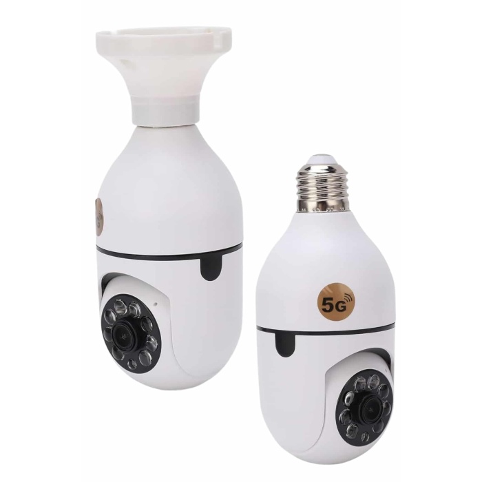 Güvenlik Kamerası Wi-Fi Özellikli 360 Derece Full Hd 1080p Ampül Kamera -