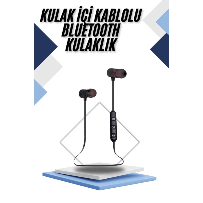 Kablolu Kulakiçi Bluetooth Kulaklık Mıknatıslı ANC Özellikli Yüksek Ses Kaliteli -