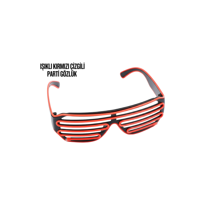 NEON GÖZLÜK KIRMIZI -