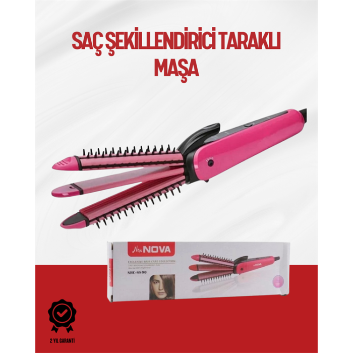 Saçı Sabitleyen Çok Fonksiyonlu Saç Maşası -