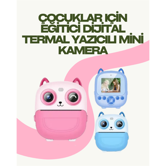 Anında Yazdıran Kamera – Çocuklara Uygun, Hafif ve Renkli -