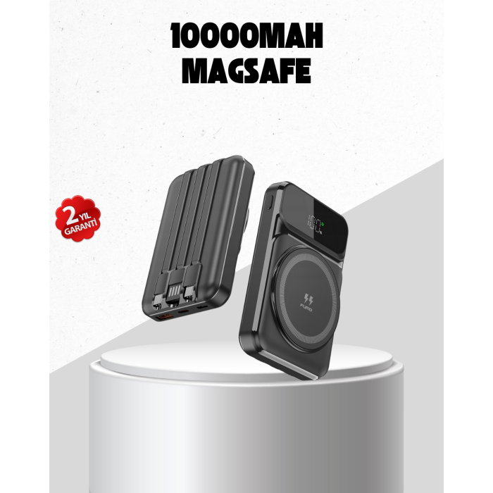 15W Kablosuz Şarj Özellikli 10000 mAh Powerbank – Type-C Hızlı Şarj -