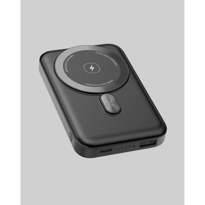 LCD Ekranlı Kablosuz Powerbank Type C ve USB Çıkışlı -