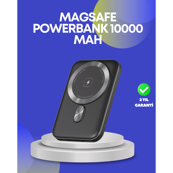 22.5W Hızlı Şarj Destekli Manyetik Powerbank Kompakt Tasarım -
